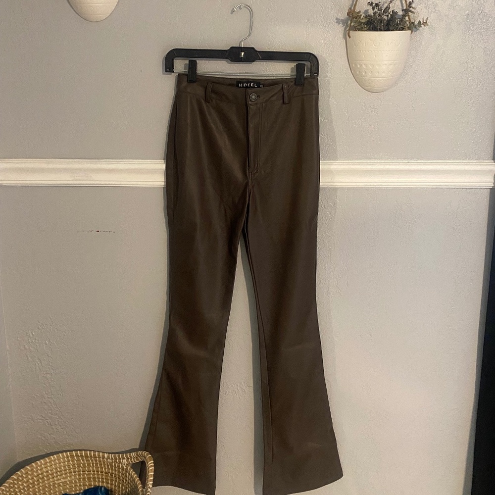 Motel Rocks XS chocolate brown zoven trouser